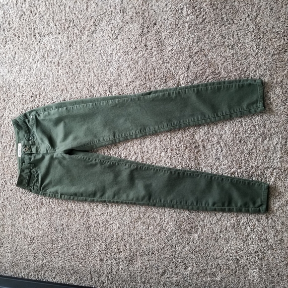 Blue Spice Olive High Waist Skinny Jeggings Size 0 - Picture 7 of 11